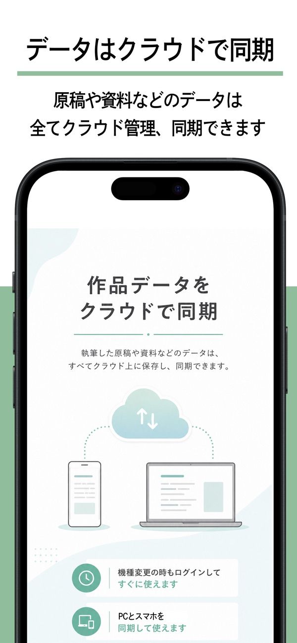 クラウド同期の説明